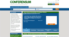 Desktop Screenshot of conferensum.com